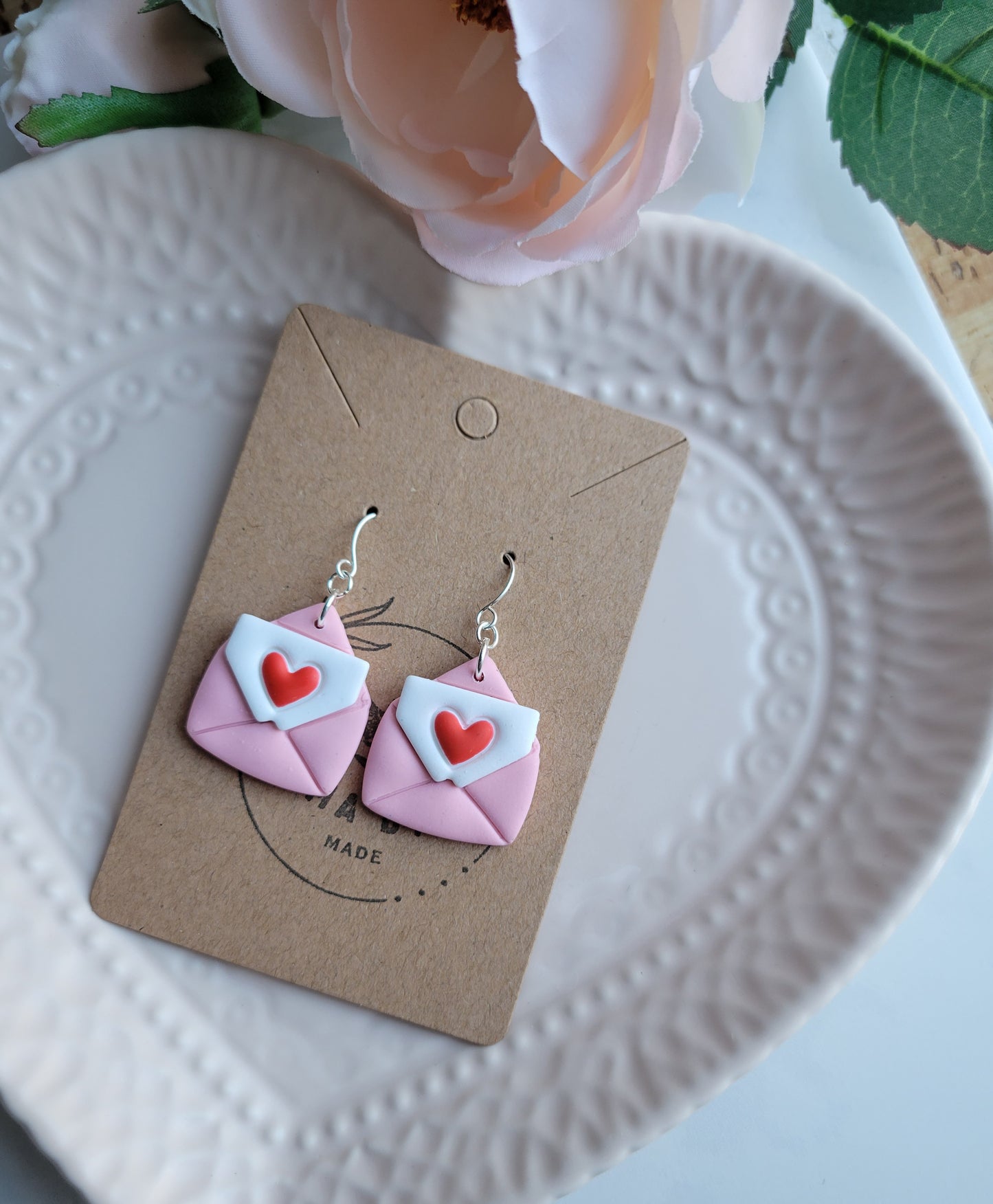 Love Letter Pink Dangles