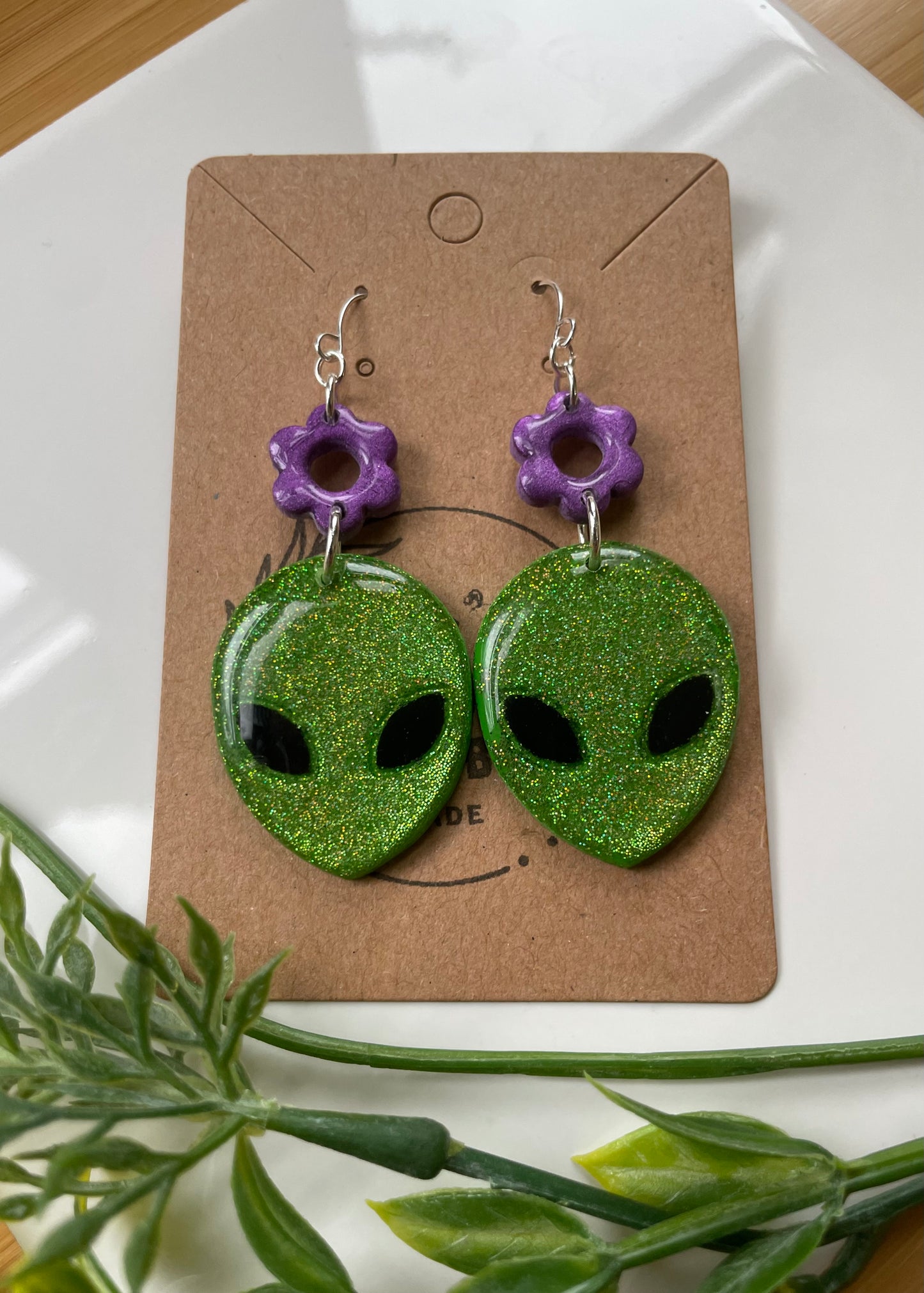 Alien Head with Flower Dangle