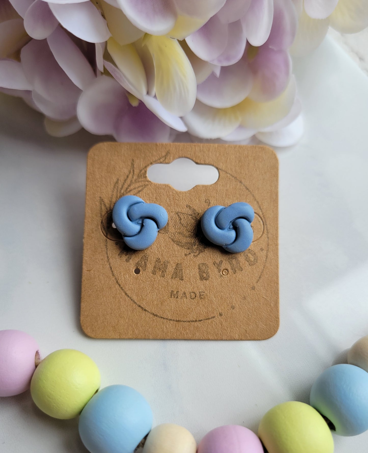 Blue Knot Studs