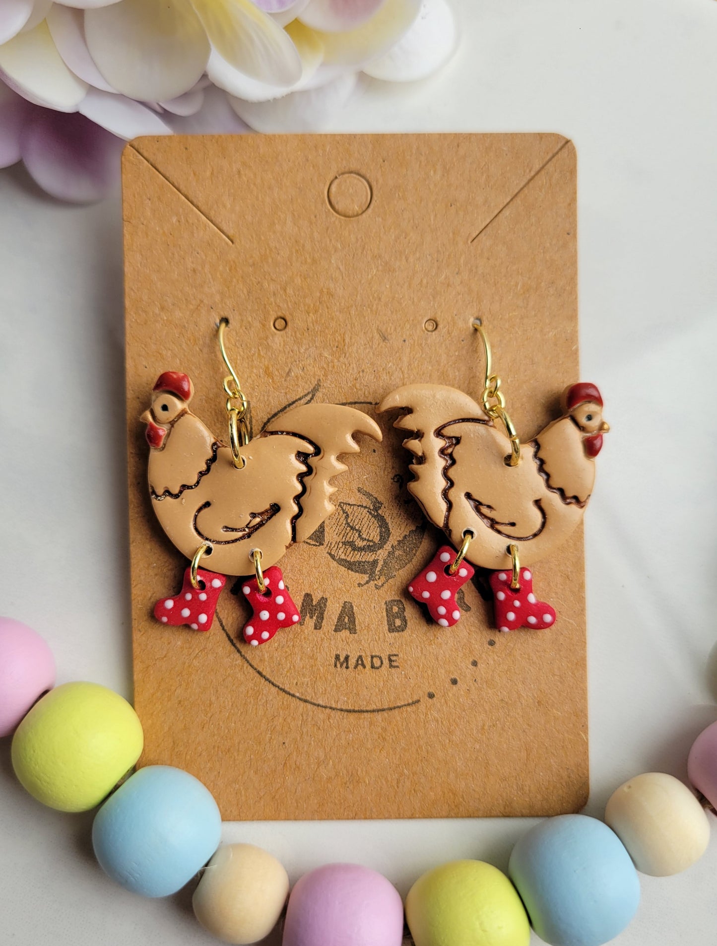 Chicky w/ Red Boot Dangles