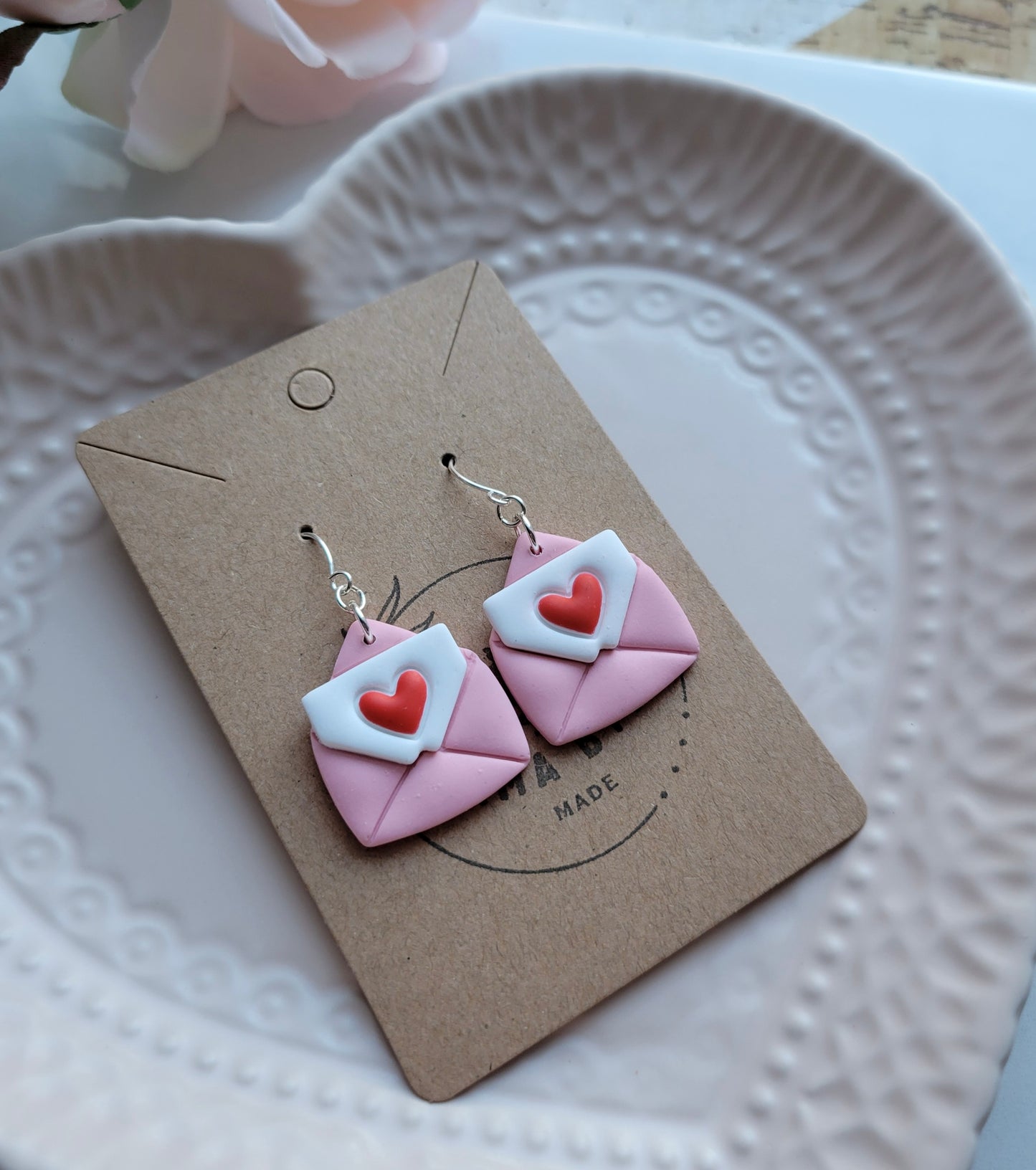 Love Letter Pink Dangles