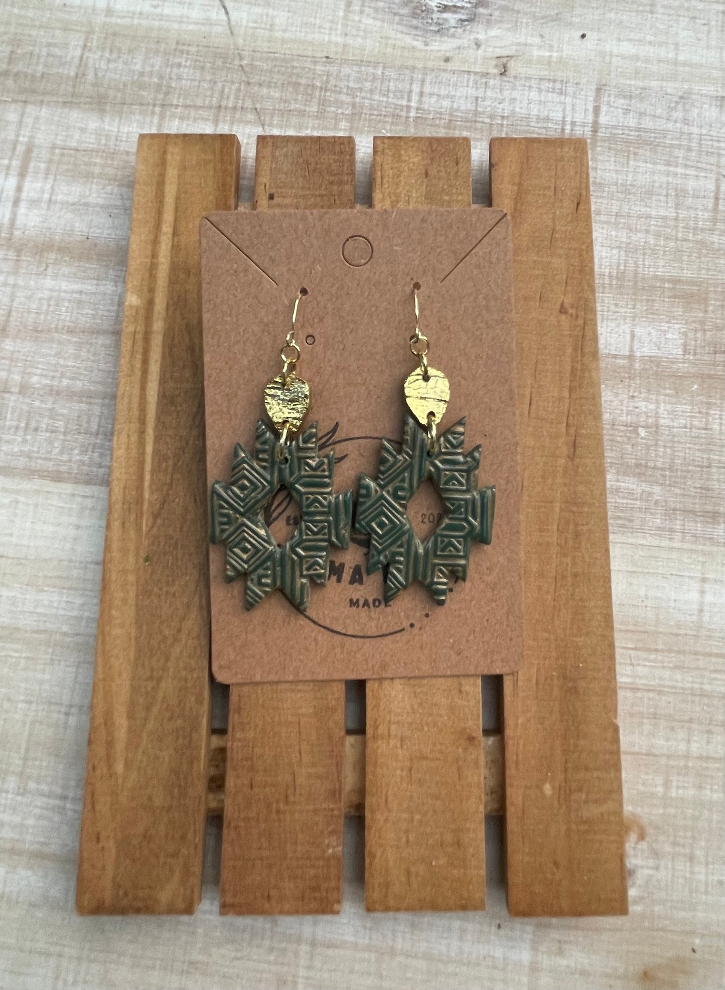 Green And Gold Dangle