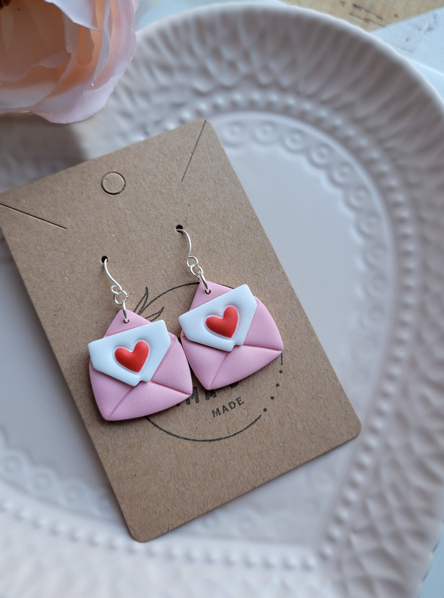 Love Letter Pink Dangles