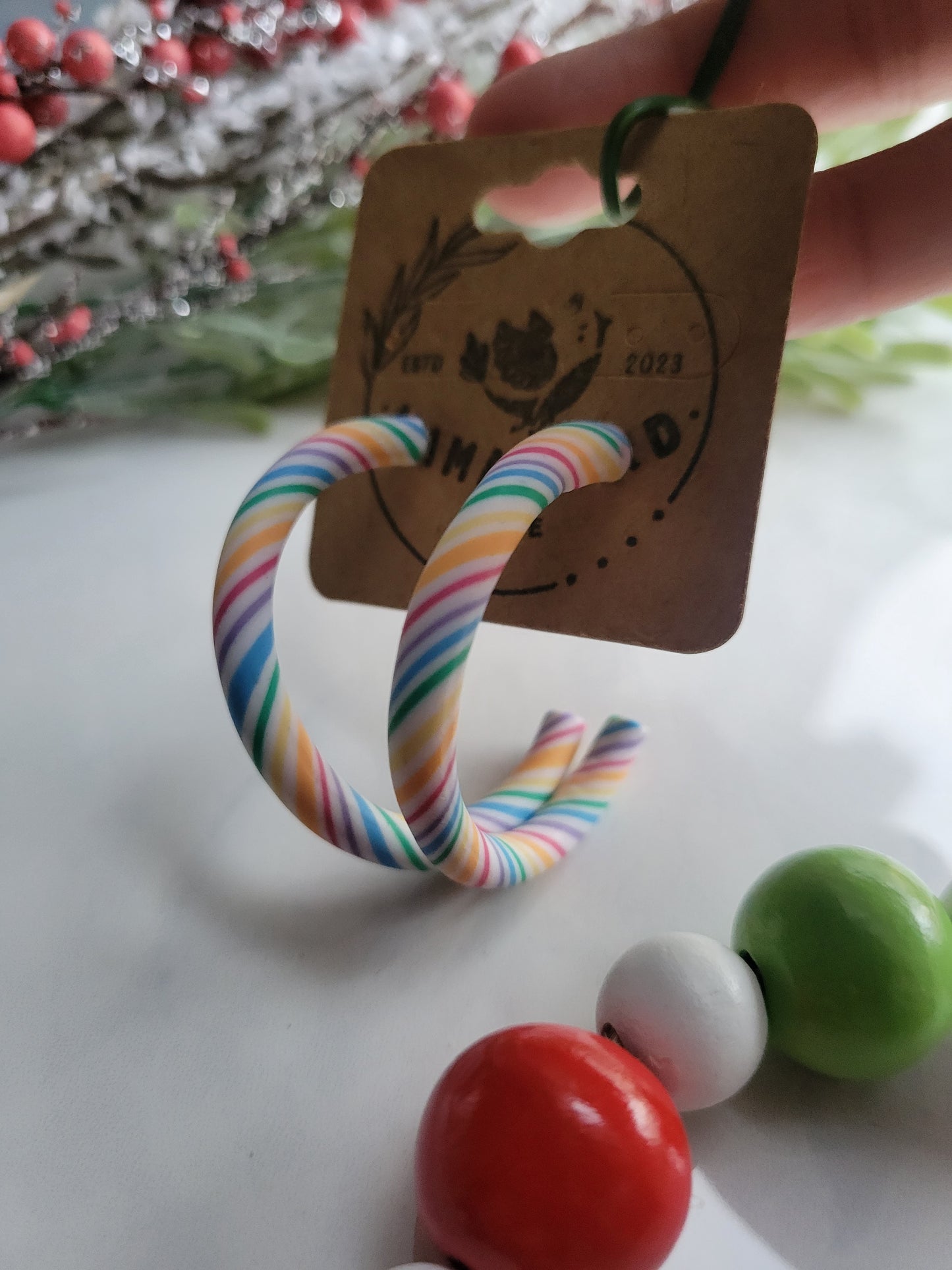 Candy Cane Hoops