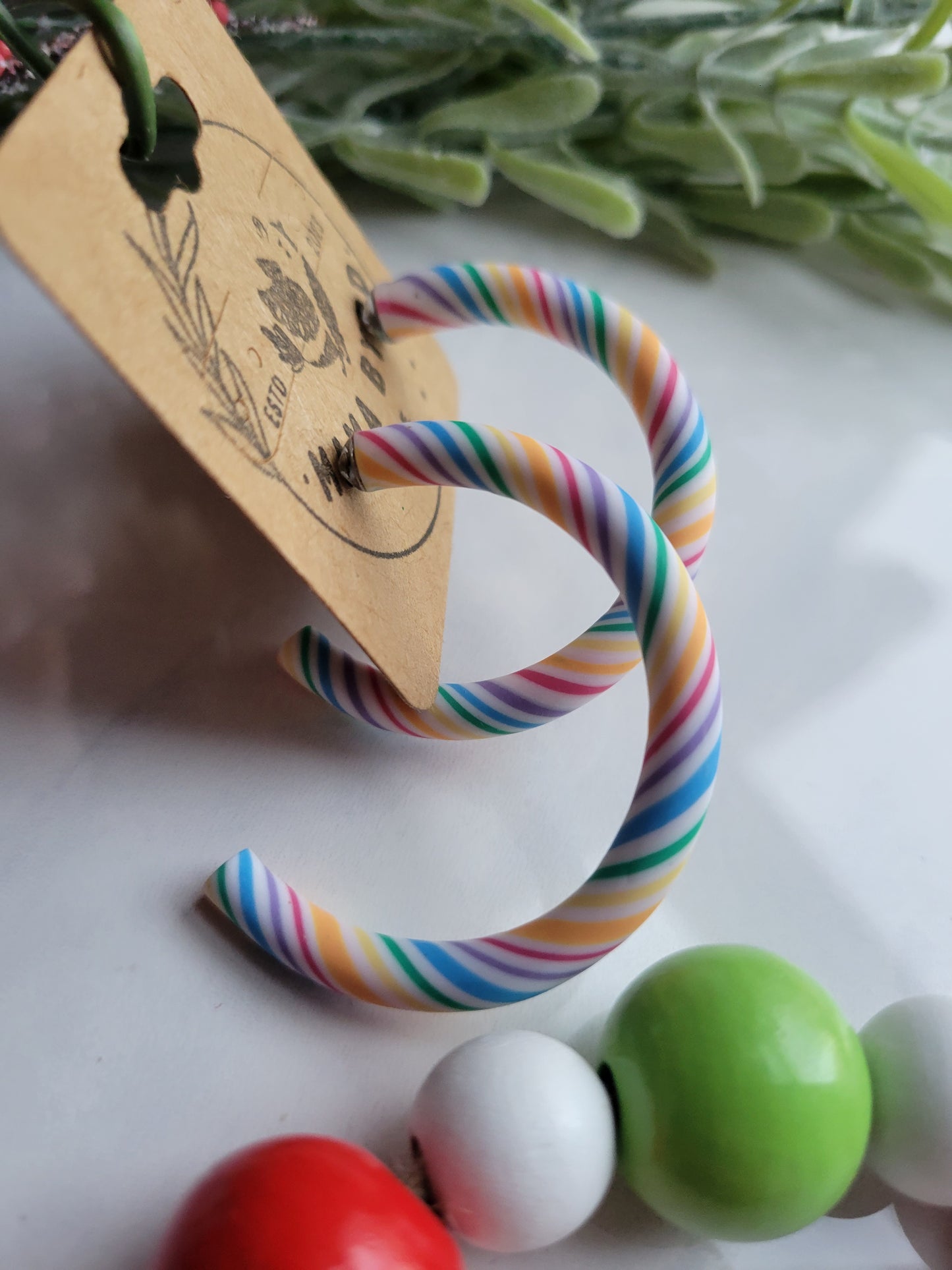 Candy Cane Hoops