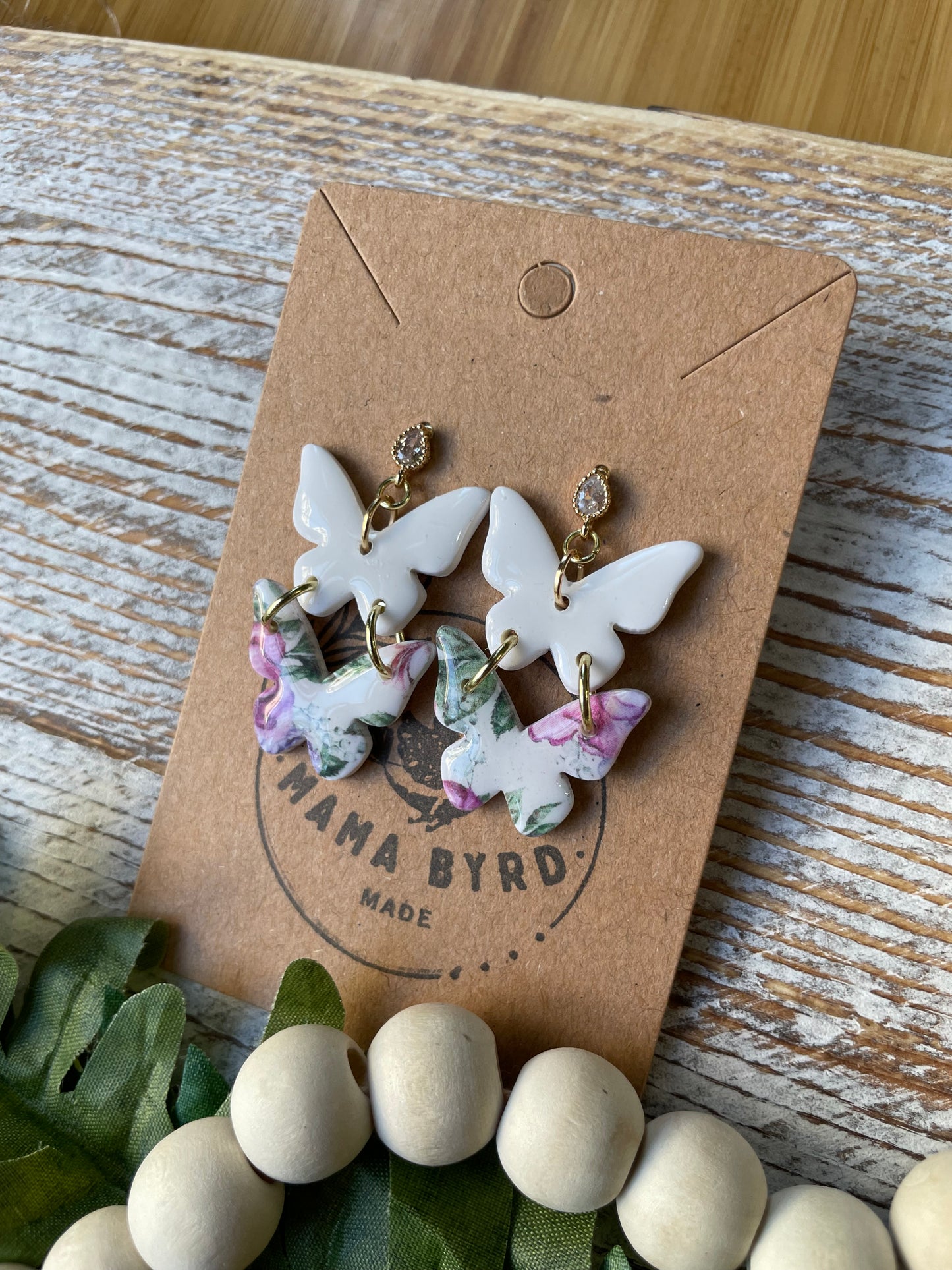 Two-Tiered Butterfly Dangle