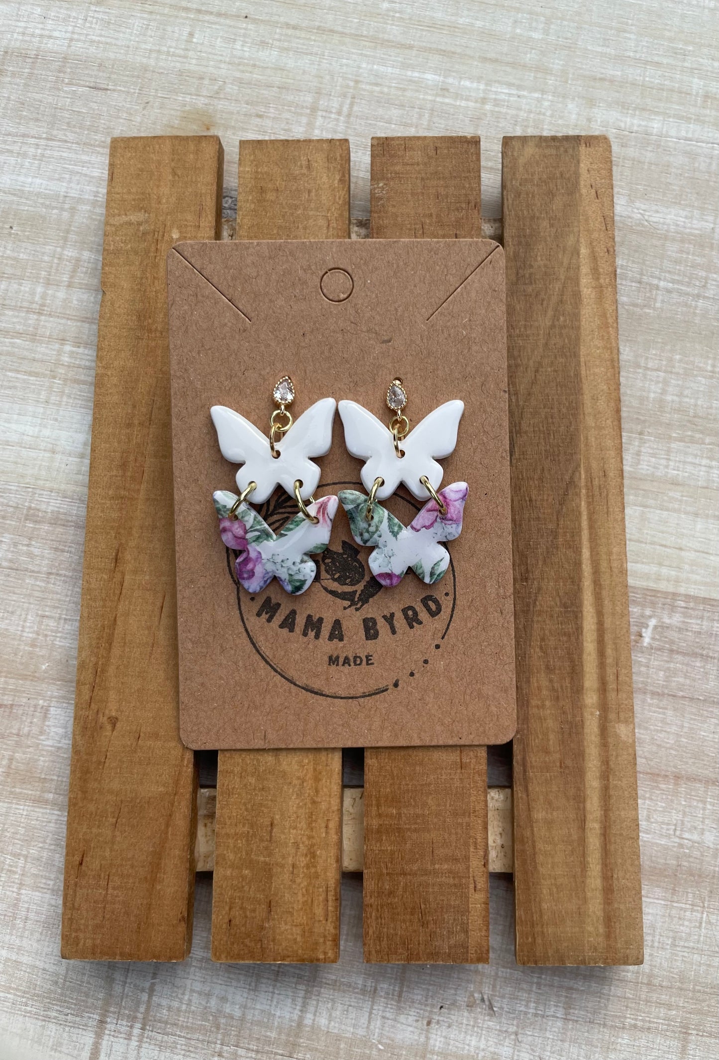 Two-Tiered Butterfly Dangle