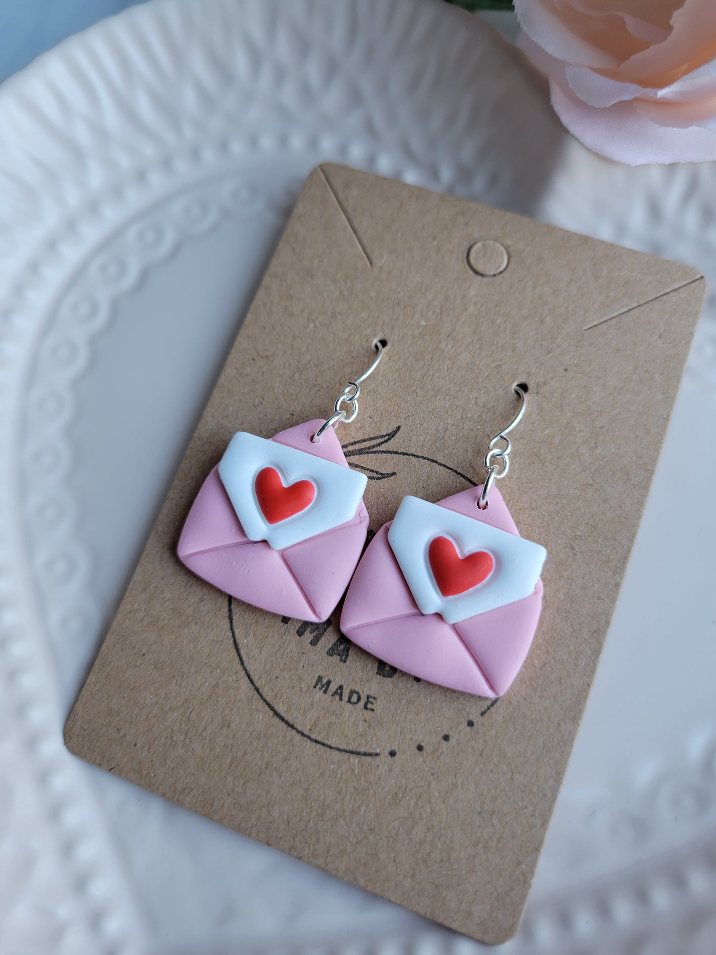 Love Letter Pink Dangles