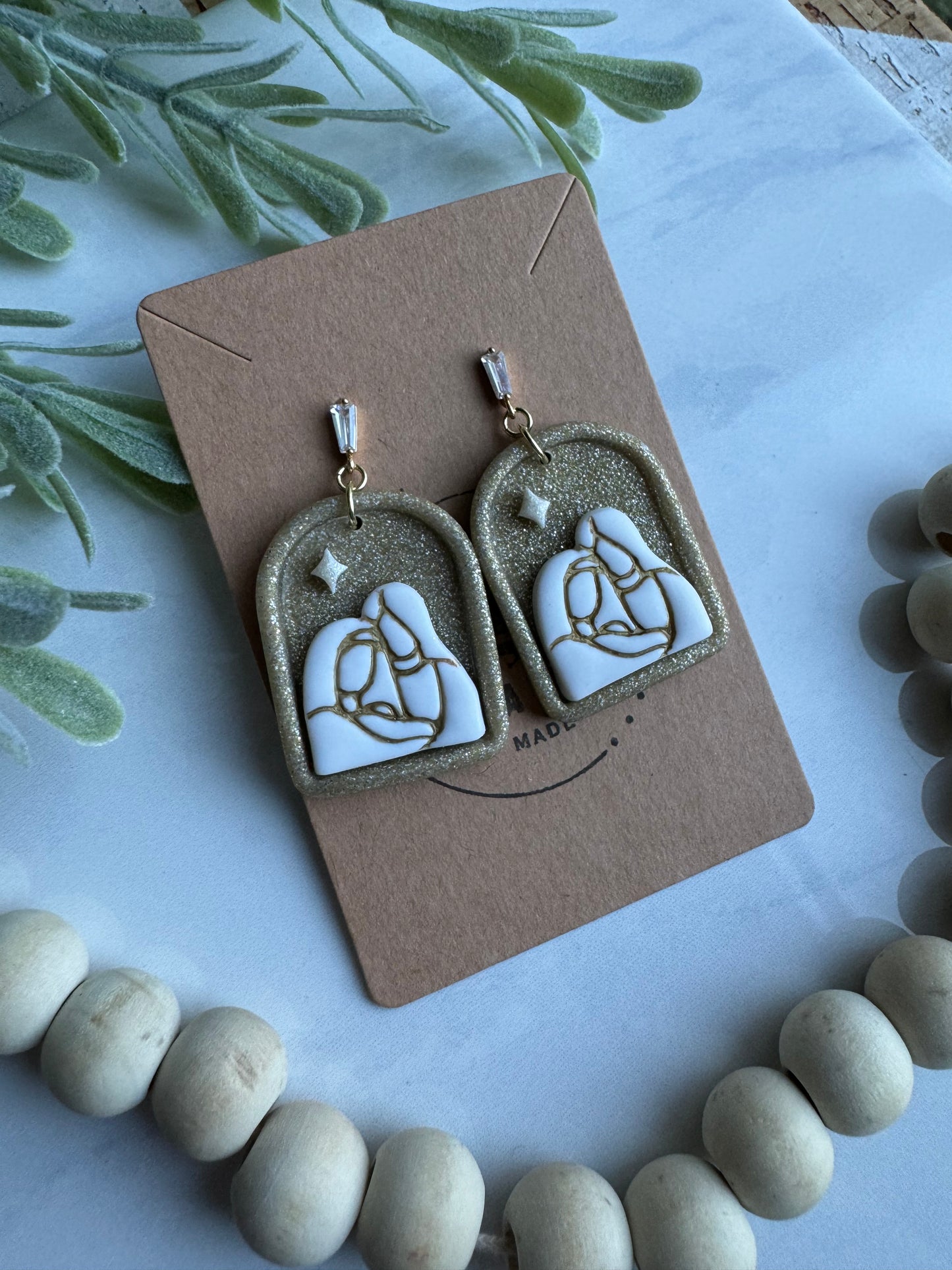 Gold Nativity Dangle