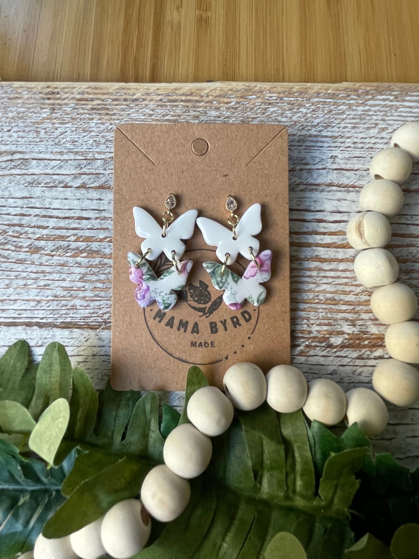 Two-Tiered Butterfly Dangle