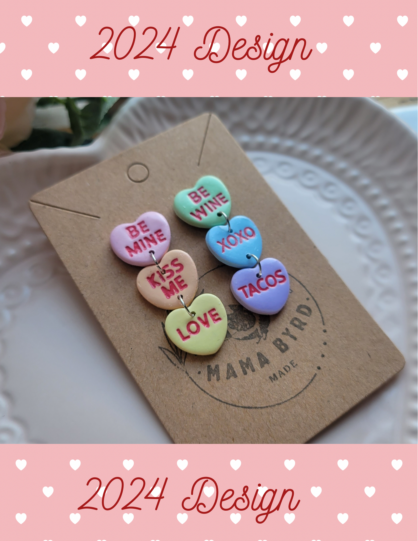 Conversation Heart Dangles