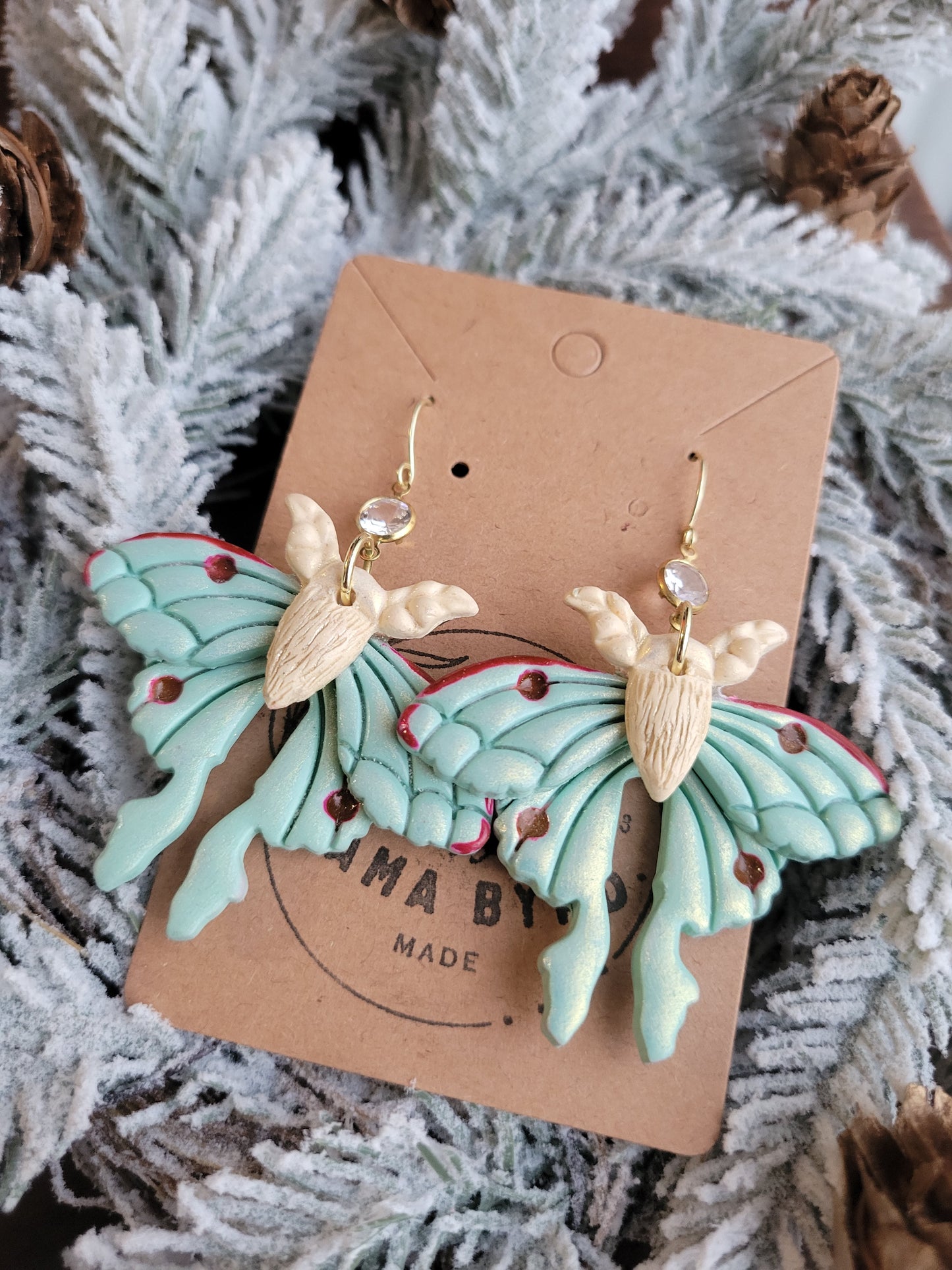 Luna Moth Dangles