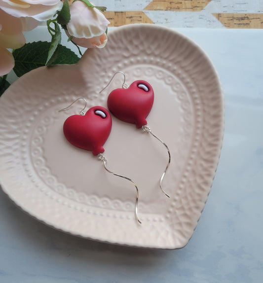 Red Heart Balloon Dangles