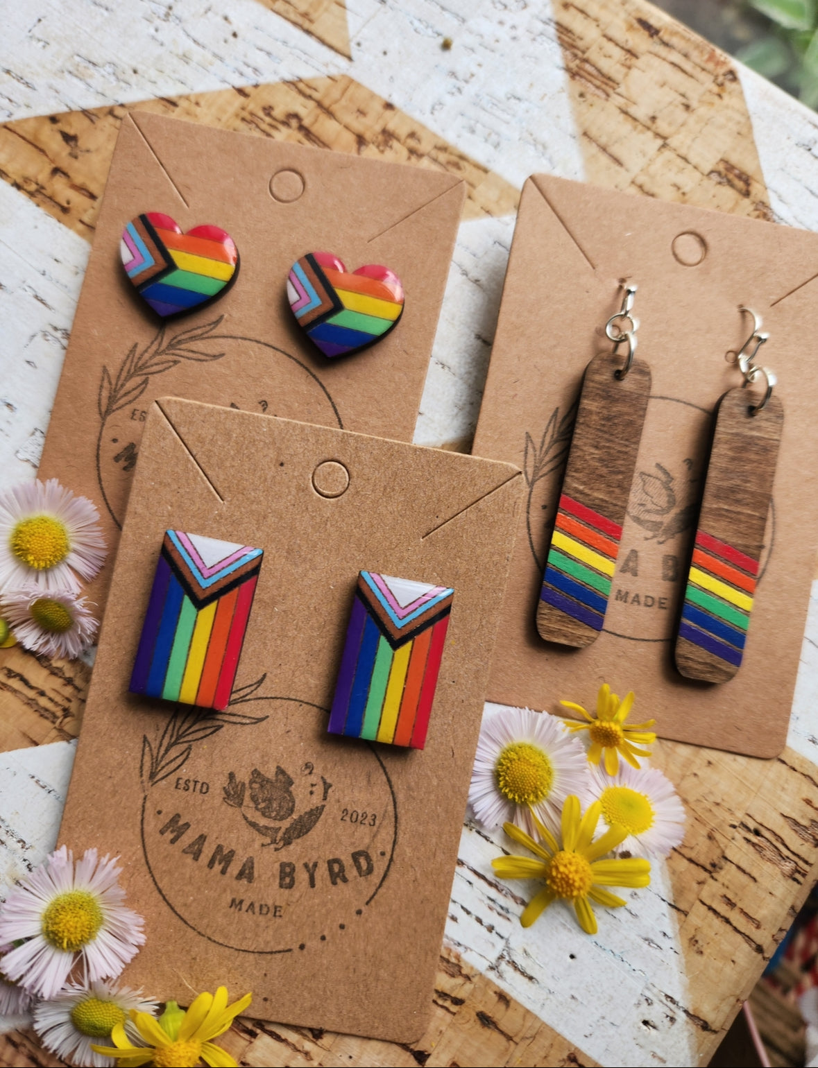 PRIDE wooden dangles