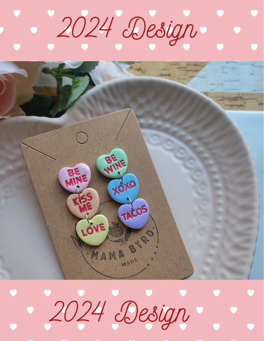 Conversation Heart Dangles