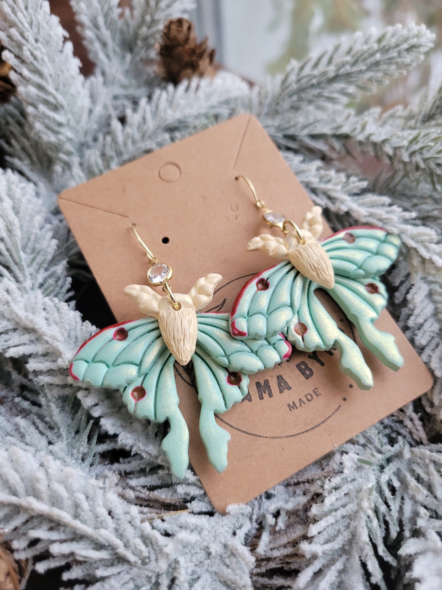 Luna Moth Dangles