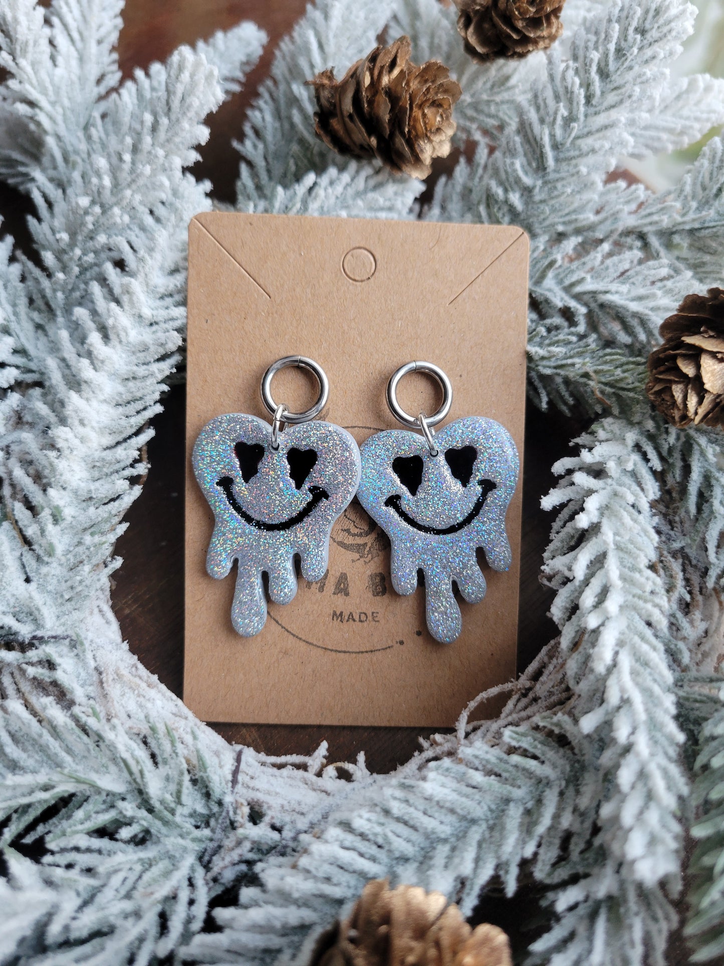 Melting Smile Dangles on Round Post