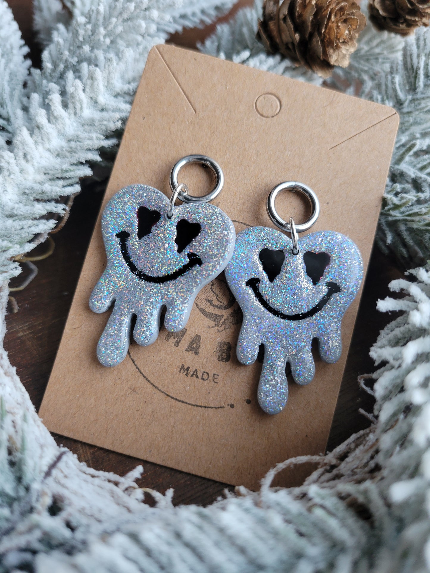 Melting Smile Dangles on Round Post